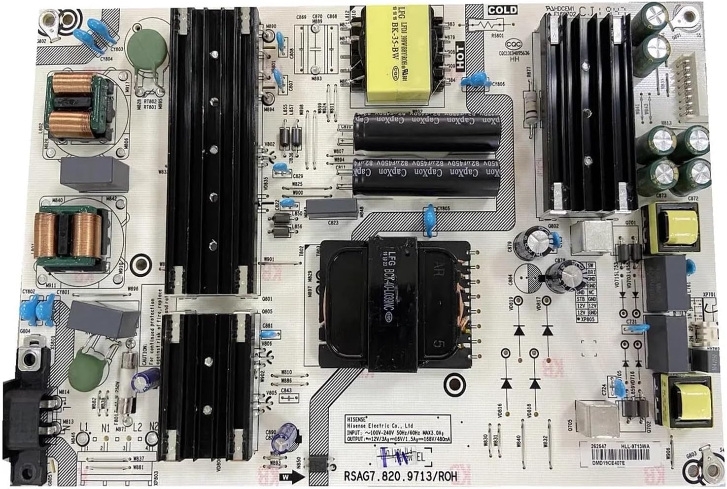 Compatible for Hisense， 65V1F-PRO TV Power Board RSAG7.820.9713/ROH Has Been Tested. image number 2