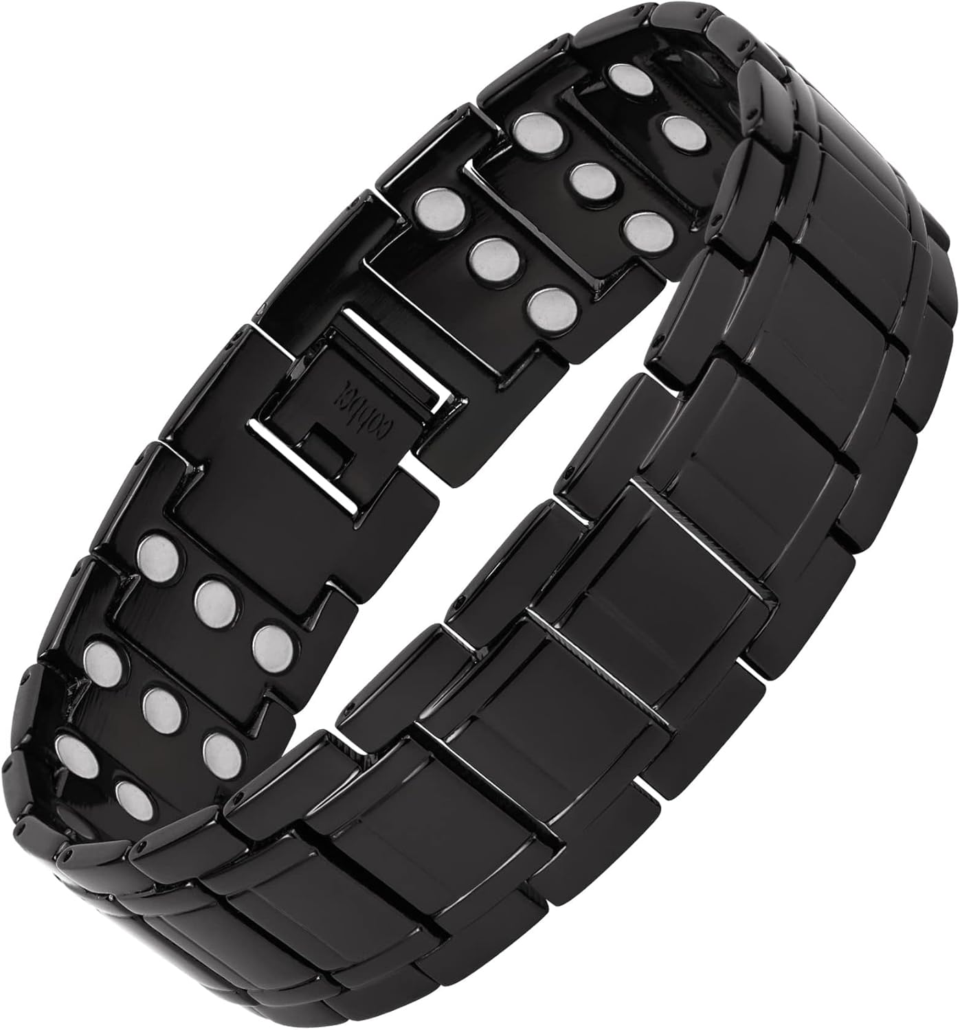 Feraco Men'S Copper Magnetic Bracelet for Arthritis Pain Relief 99.99% Solid Copper Bracelets with 3 Row Strong Magnets,Adjustable