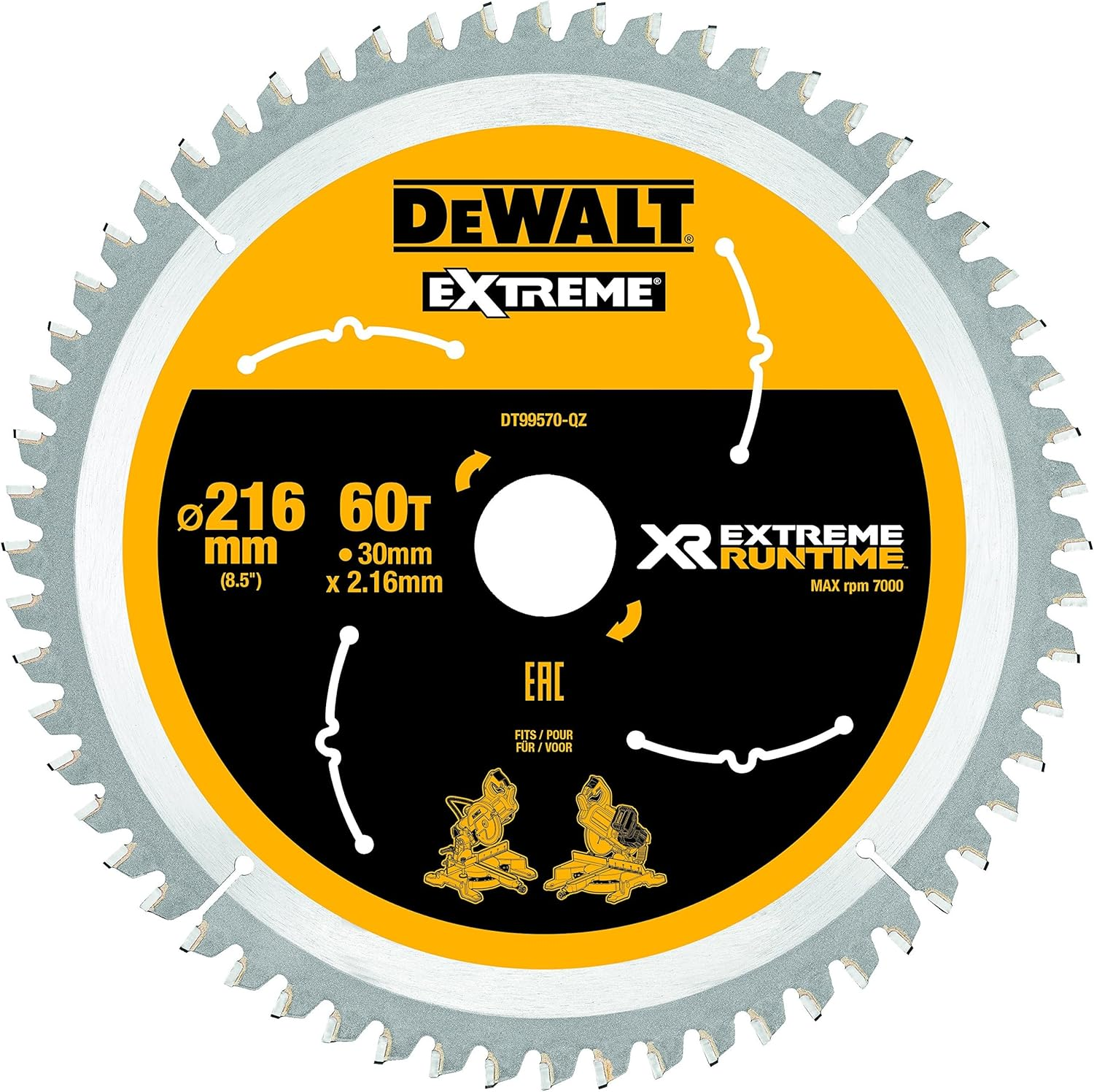 Dewalt 36T Circular Saw Blade, 210 Mm Size image number 4