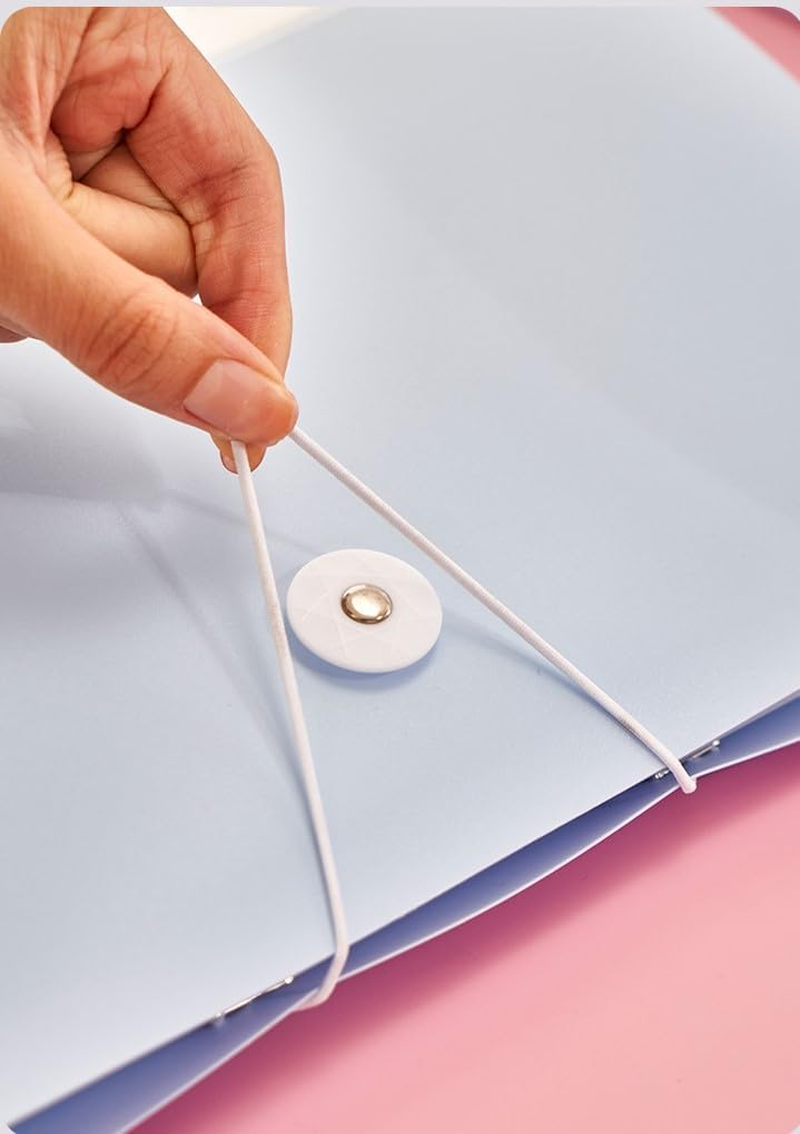 Vignette Stationery A4 File Presentation Folder Document Display Book 30 Clear Pockets Strong Sleeves Pastel Colour Durable Cover School Office Business Report Study Statement Paper Storage Organiser image number 3