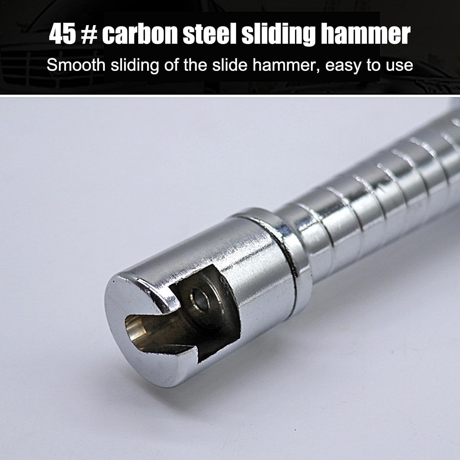 Dent Puller Rod | Slide Hammer Dent Remover | Dent Repair Slide Hammer, Puller Kit Accessories, Automotive Repair Equipment, Auto Body Repair Tools, Easy to Use for Vehicles image number 2