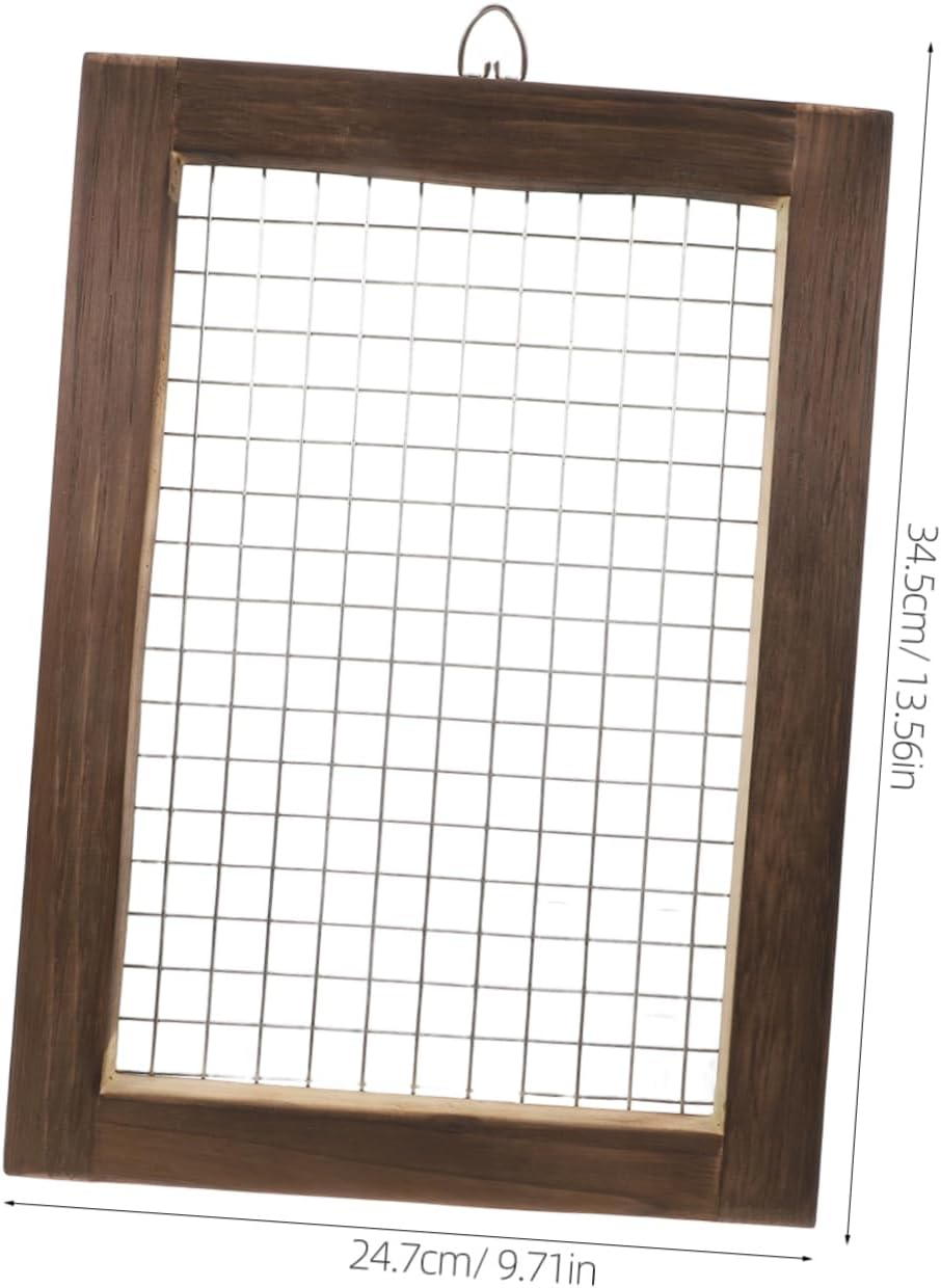 FONDOTIN Stainless Steel Soil Sifting Screen for Ferns Frame for Gardening Easy Planting and Maintenance Elegant Design for Indoor and Outdoor Use Natural Finish image number 6