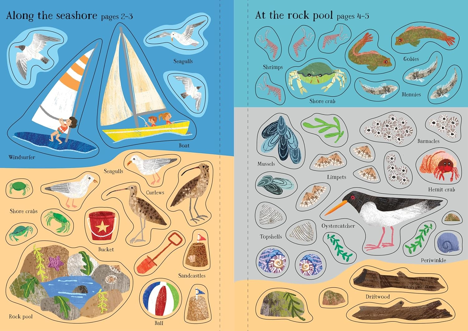 Little First Stickers Seashore image number 4