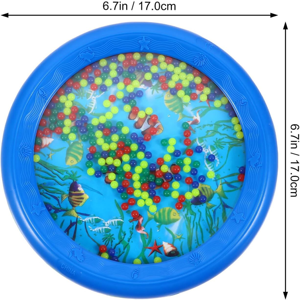 Ocean Wave Beads Drum Educational Musical Instrument for Early Music Learning Lightweight Percussion Hand Drum for Rhythm Development and Sensory Play image number 6