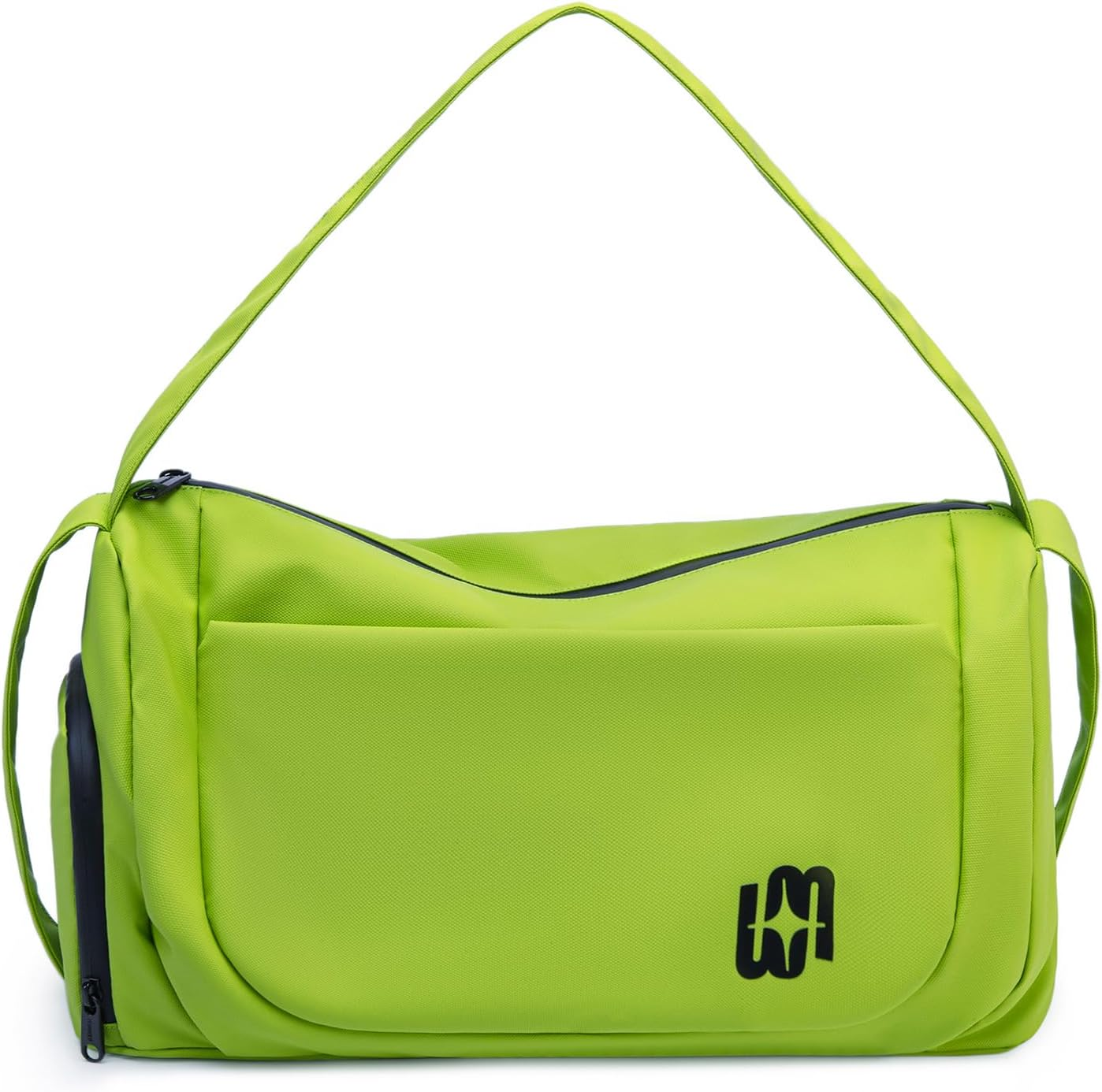 Gym Bag for Women Men, Duffle Bag for Travel with Wet Pocket, Lightweight Carry on Weekender Duffel, Black