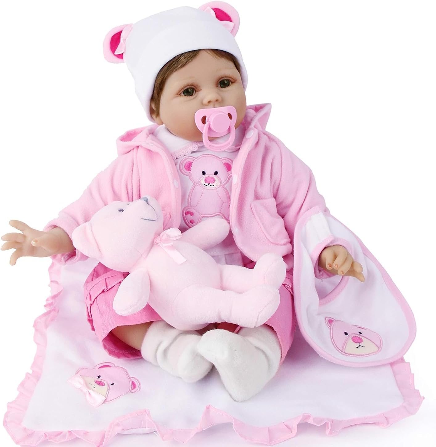 Reborn Dolls 22 Inch 55Cm Realistic Baby Dolls Soft Silicone Vinyl That Looks Real Reborn Baby Dolls Girls Real Life Newborn Baby Toys image number 4