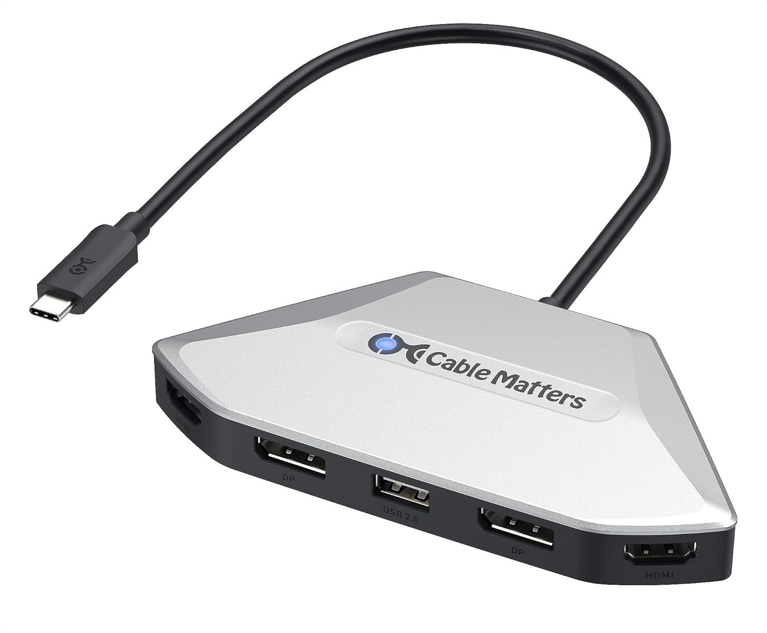 Cable Matters 4K Quad Display USB C MST Adapter, Windows Only, Supports up to [8K@60Hz / 4X 4K@60Hz Video, 140W Charging], USB C Hub with 2X Displayport 2.1 and 2X HDMI 2.1, Thunderbolt 4/5 Compatible image number 5