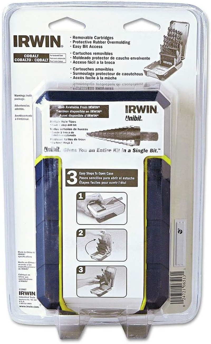 Irwin Tools 3018002 Cobalt M-35 Metal Index Drill Bit Set, 29 Piece image number 1