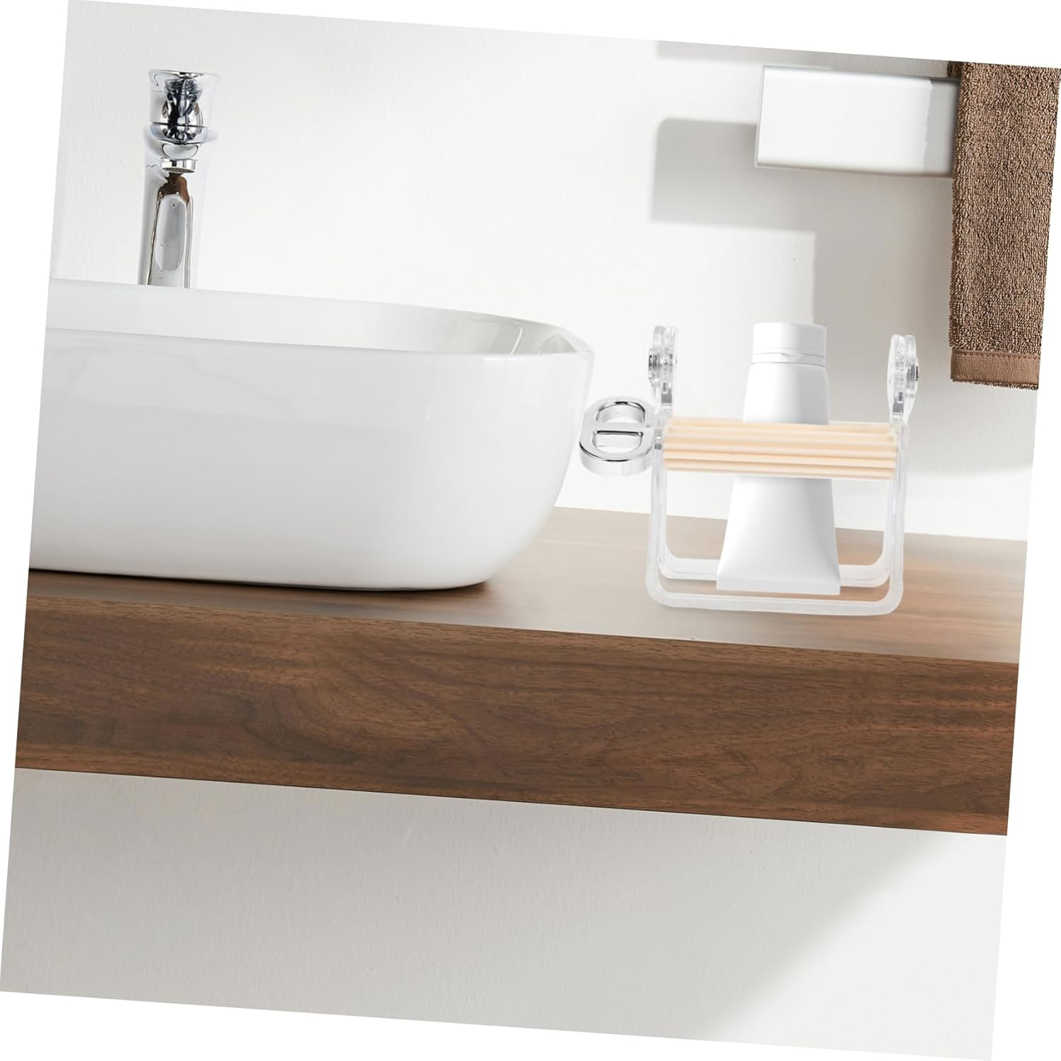 FOMIYES 2Pcs Tube Squeezer for Toothpaste Manual Rotating Dispenser Tool for Easy Squeezing Bathroom Pet Design for Skincare and Makeup Use image number 2