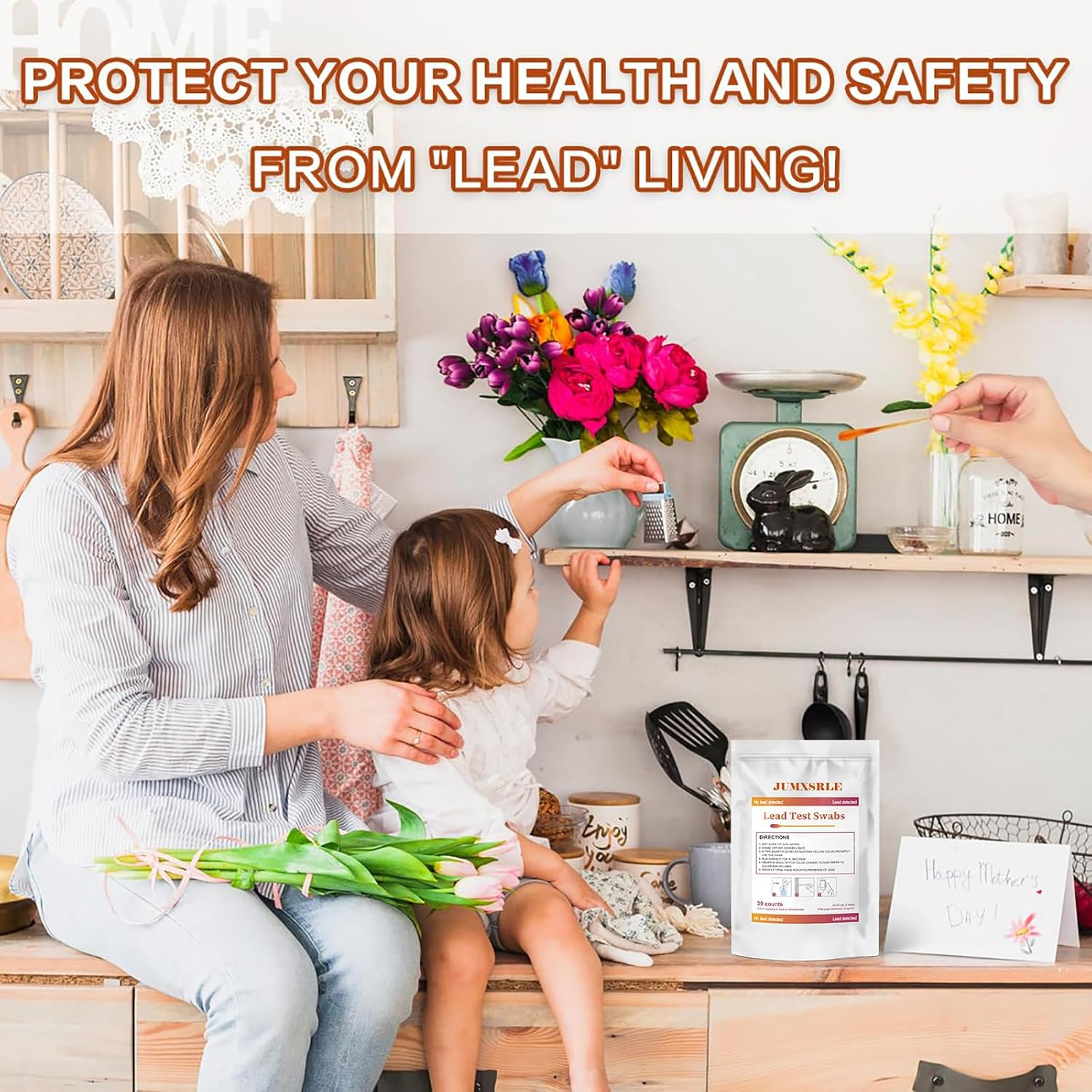 Lead Testing Kit - Lead Test Swabs 30Pcs, Instant Lead Test Kit for Painted Surfaces, Ceramics, Dishes, Metal, Wood - Quick Results in 30S image number 2