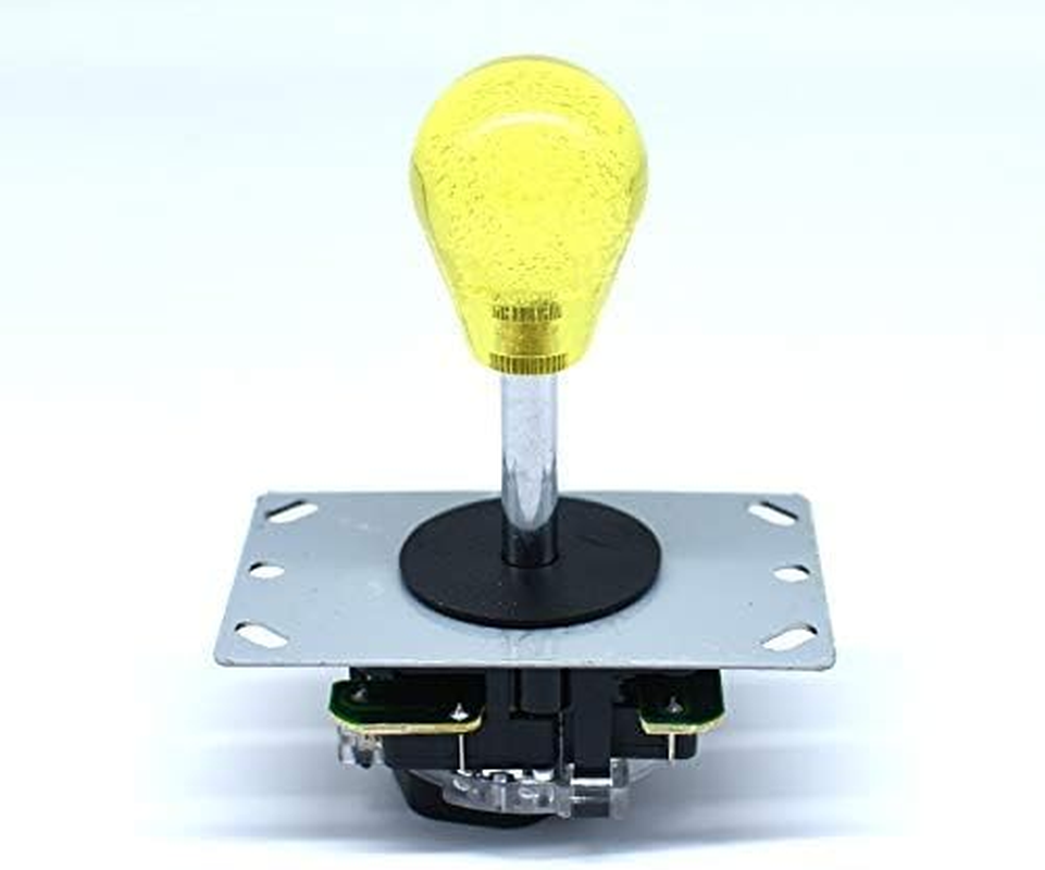 Arcity Arcade Joystick Bat Oval Top Handle Knob American Type Replacement Crystal Yellow Big Head for Zippy SANWA SEIMITSU Arcade1Up Fight Stick Machine Console Cabinet New image number 5