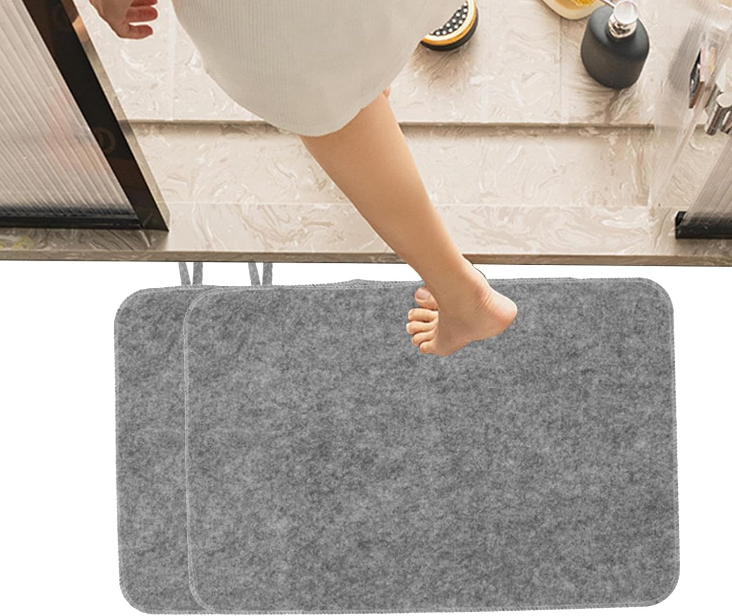Sauna Floor Mat | 2X Felt Sauna Seat Cover,Heat Insulation Mat, Bench Protector Pad, Water Absorbent for Sauna Bath Shower Room