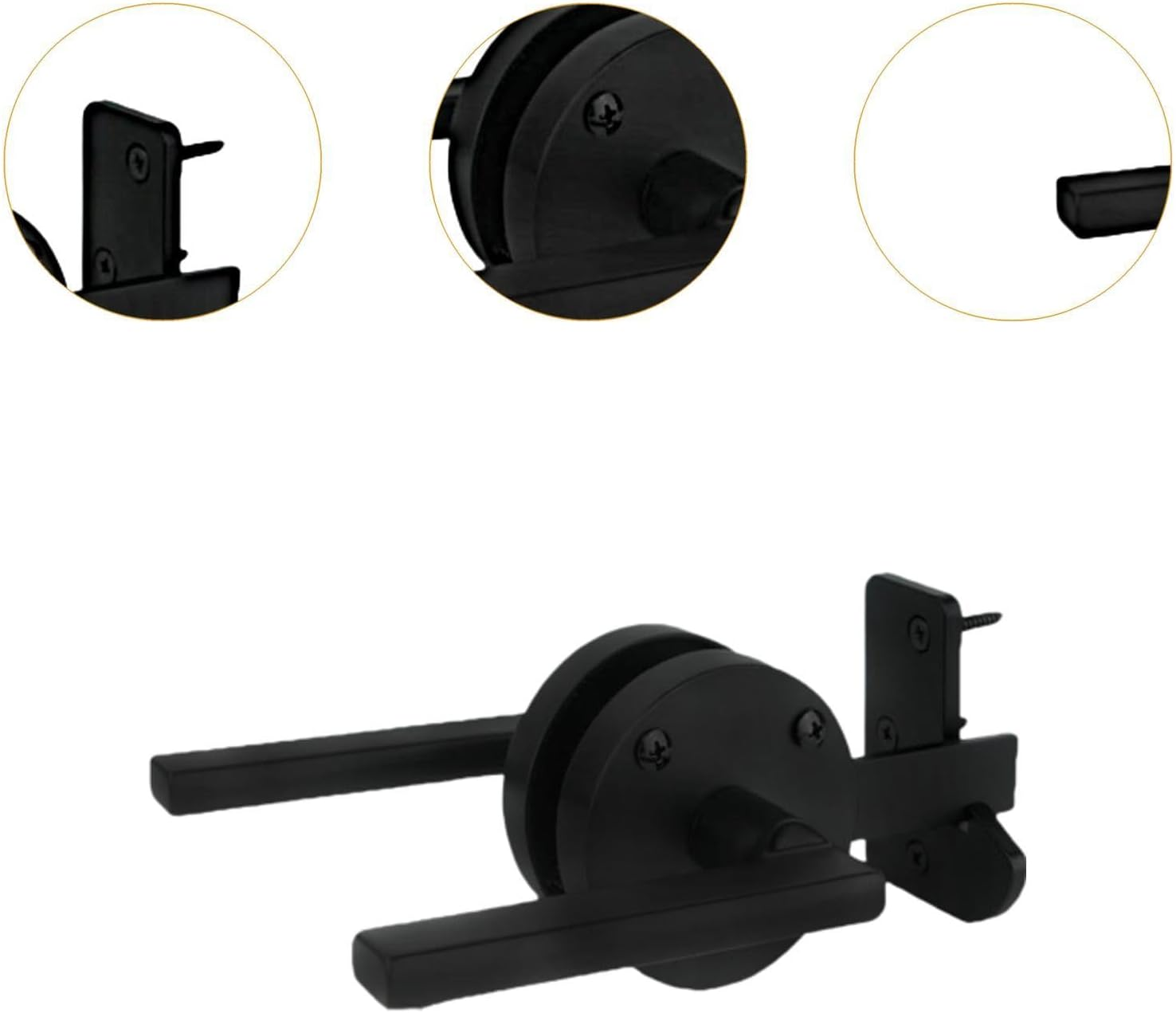 Leefasy Double Side Gate Latch Gate Hardware Professional High Performance Steel Heavy Duty for Shed Wooden Gates Yard Outdoor Fence image number 2