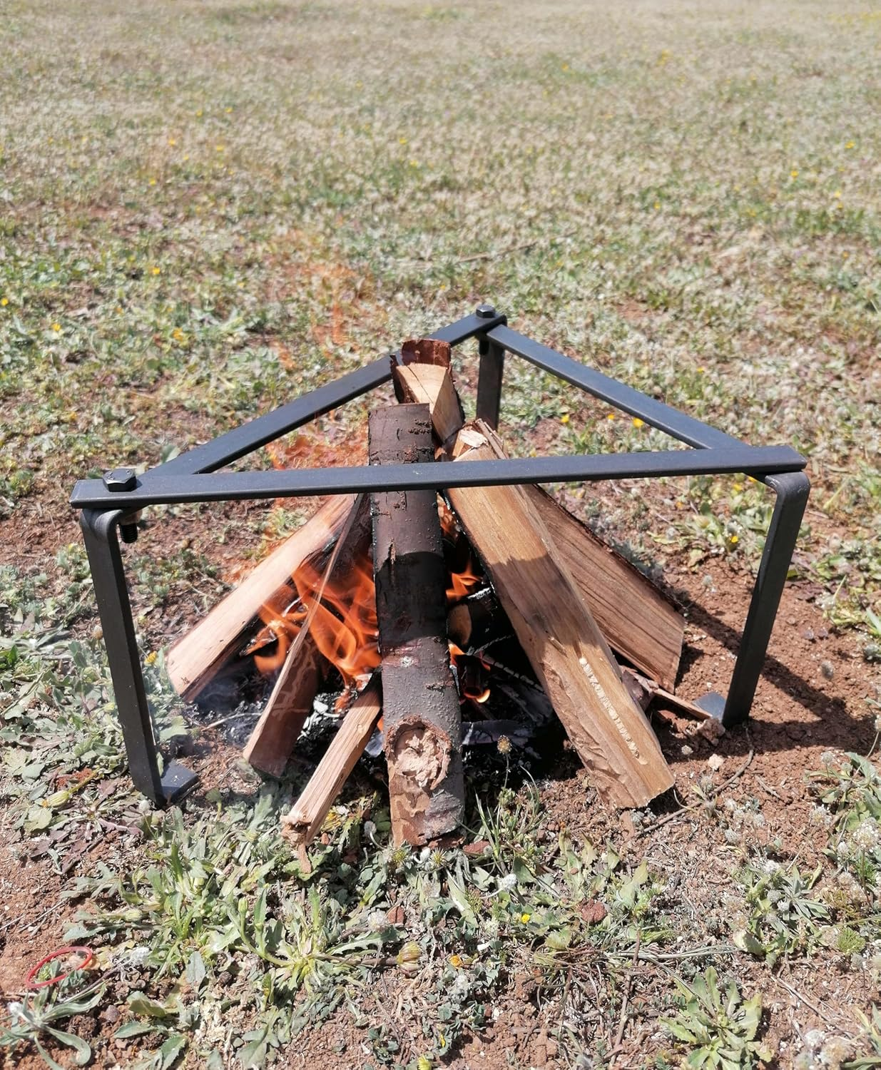 14 Inch Camping Tripod for Cooking, Camping Cooking Stand, Tripod Grill, Fire Tripod for Cooking, Cast Iron Stand, Dutch Oven Stand, Fire Pit Stand, Dutch Oven Tripod, Cooking Tripod for Campfire image number 5