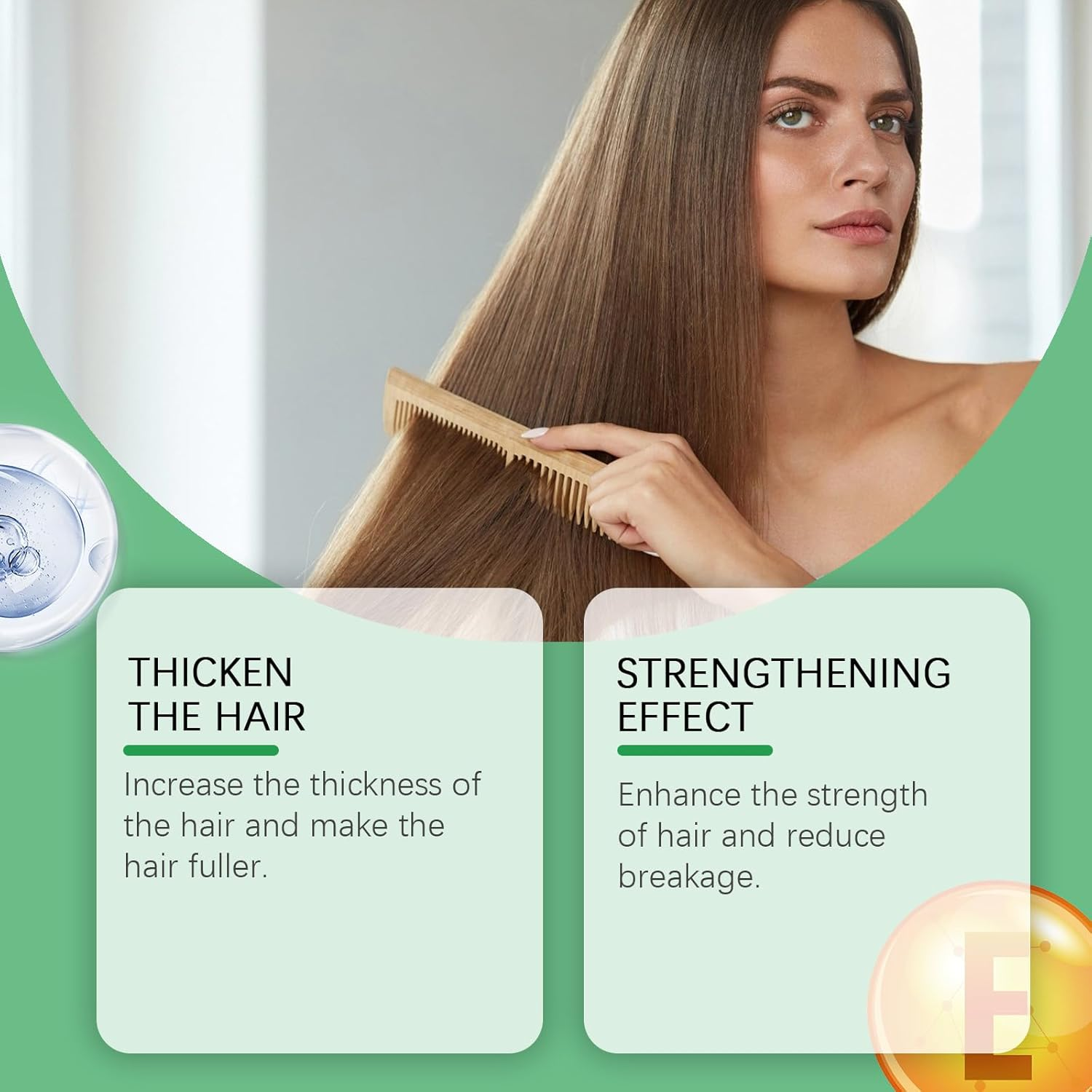 Rosemary & Hydrolyzed Keratin Shampoo - Thickening Shampoo -Organic Rosemary Hair Growth Conditioner for Thinning Hair - Strengthen and Support Healthy-Looking Hair for Women & Men (2 Bottles)