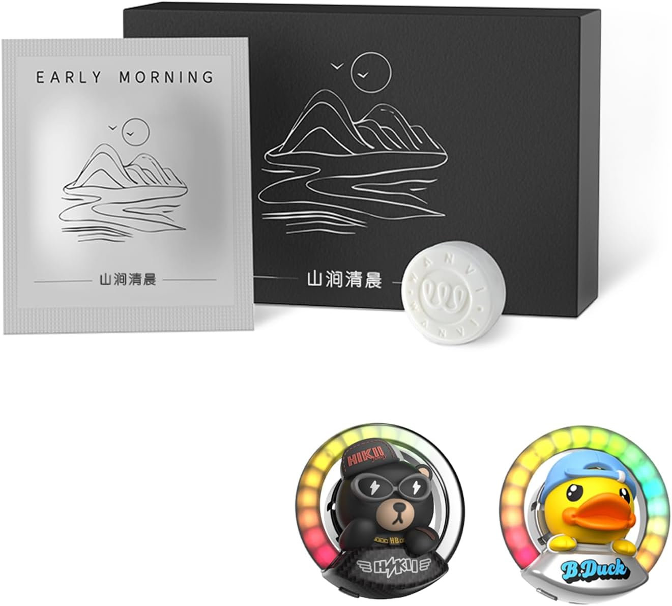 Cacacece Car Air Fresheners Cute Bear Pilot Car Diffuser Rotating Propeller Automotive Air Outlet Creative Car Perfume Fragrance Automotive Decoration Accessories Air Fresheners for Cars