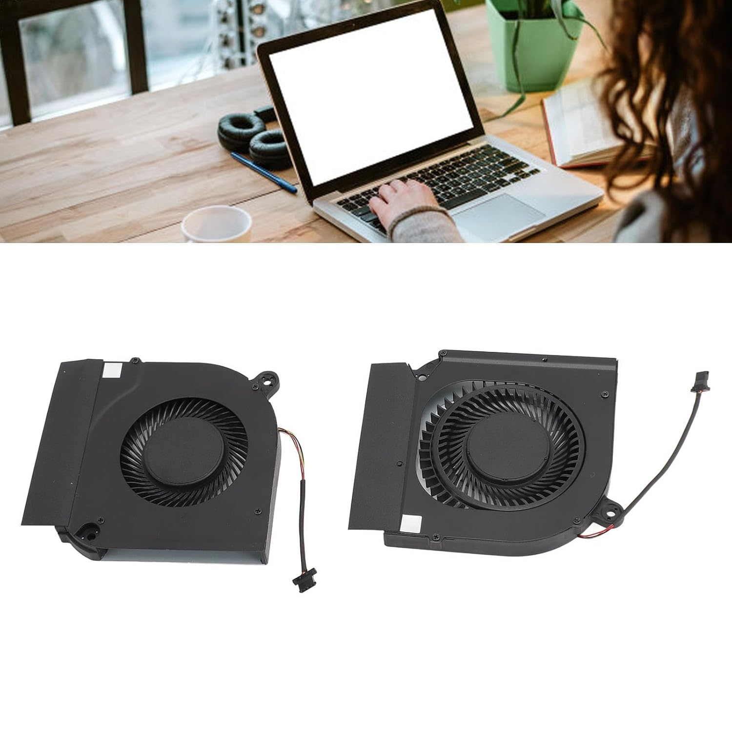 Replacement Internal Cooling Fan Cooler, 4PIN GPU CPU Cooling Fan, Computer Case Fans for Acer for 5 AN517 41 AN51 52 AN517 54 AN515 44 AN515 55 image number 2