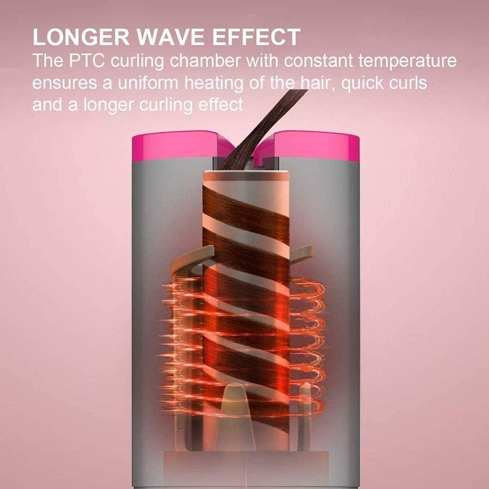 Elikliv Wireless Hair Curler Automatic Curling Iron Ceramic Rotating Cordless USB Rechargeable Timer LCD Digital Hair Curler Irons image number 4