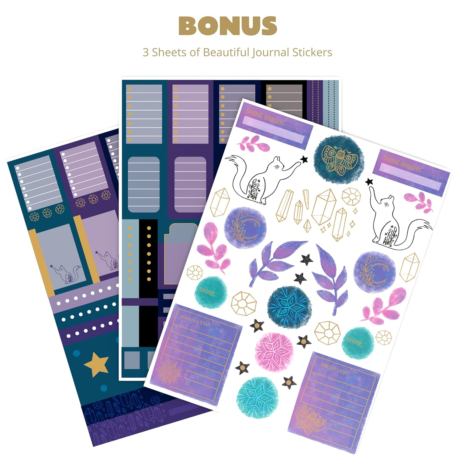 VIVID SCRIBBLES Dotted Journal &ndash; 160Gsm Bleed Proof Thick White Paper &ndash; 200 Numbered Dot Grid Pages &ndash; 5.8 X 8.3 Inch Bullet Dotted Notebook image number 6