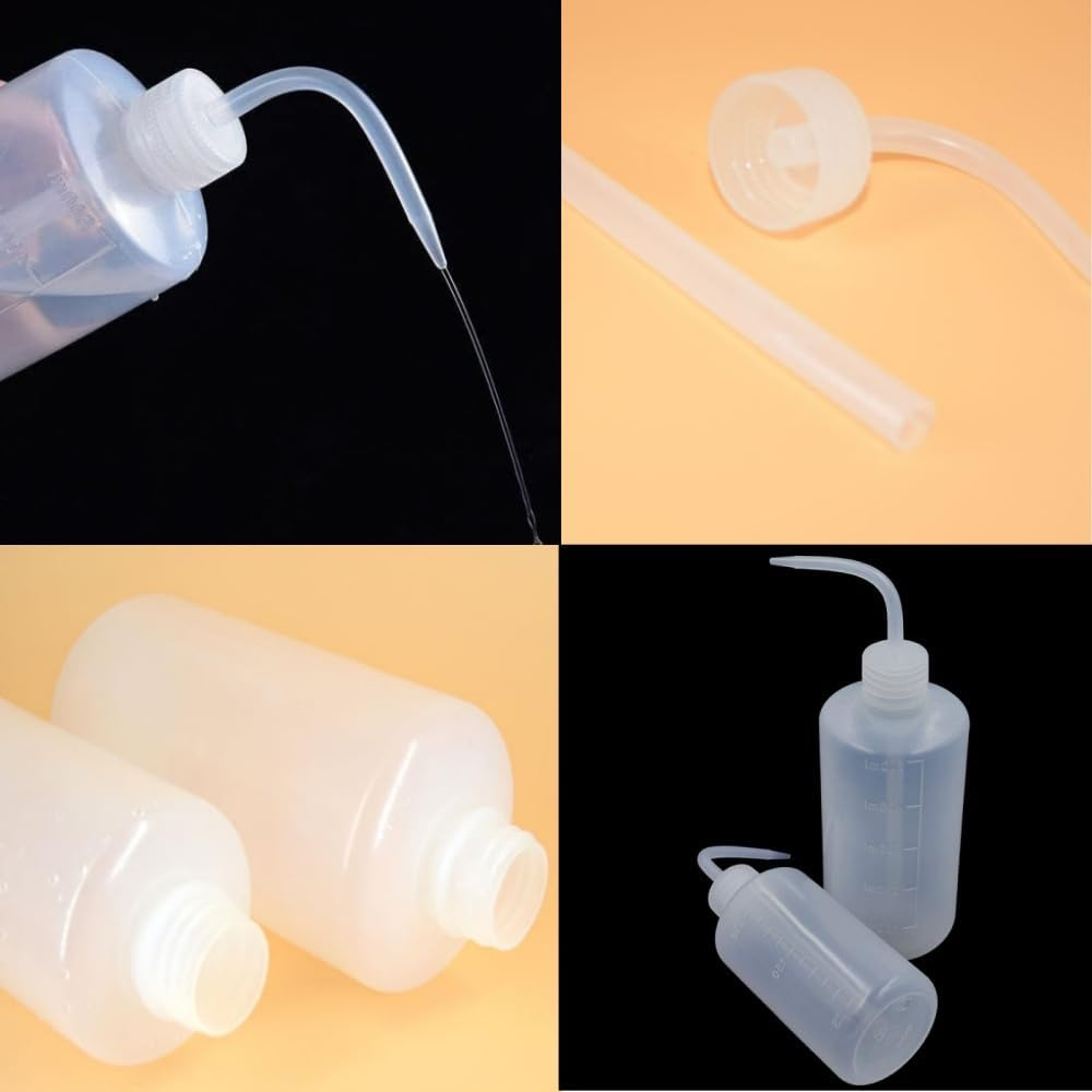 Squeeze Bottle, 2 Pcs Washing and Watering Bottle for Succulents, 250Ml/500Ml Water Squirt Irrigation Can, Plastic Plant Sprinkler image number 1