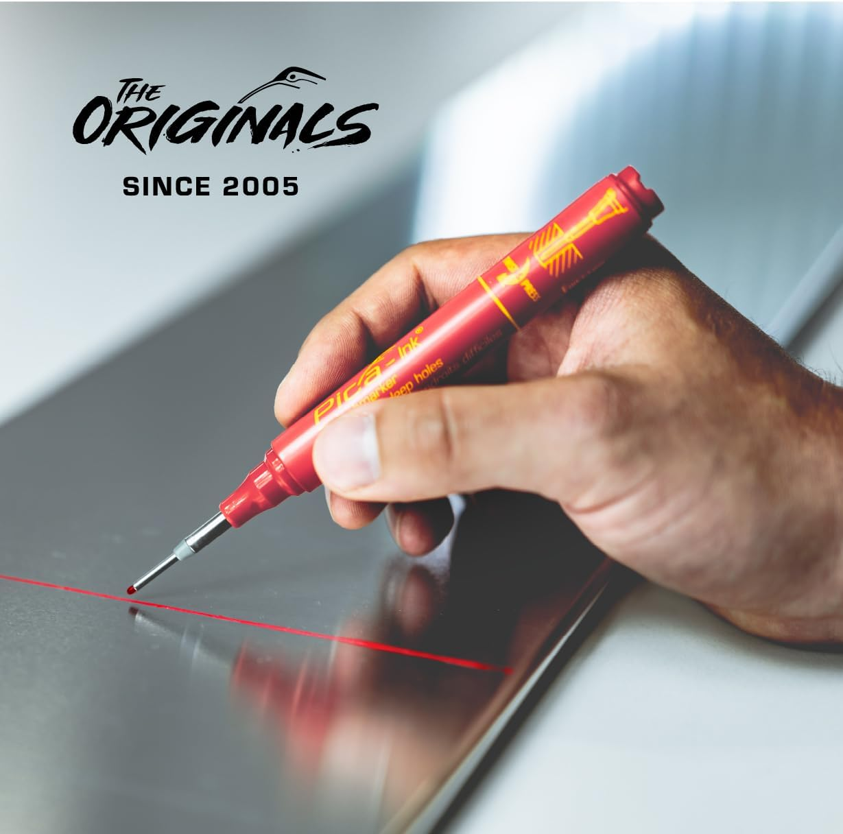 Pica Ink Deep Hole Marker, Red image number 6