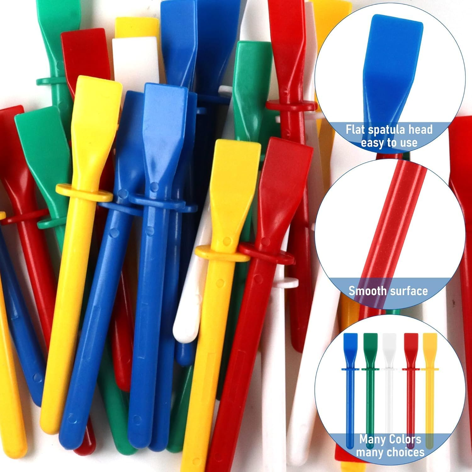 Plastic Glue Smear Sticks Applicator Glue Scrapers, 30Pcs Glue Spreaders Plastic Glue Applicator Glue Smear Sticks,Glue Spreader Sticks Glue Applicator,Glue Spreaders Glue Smear Sticks Applicator image number 5