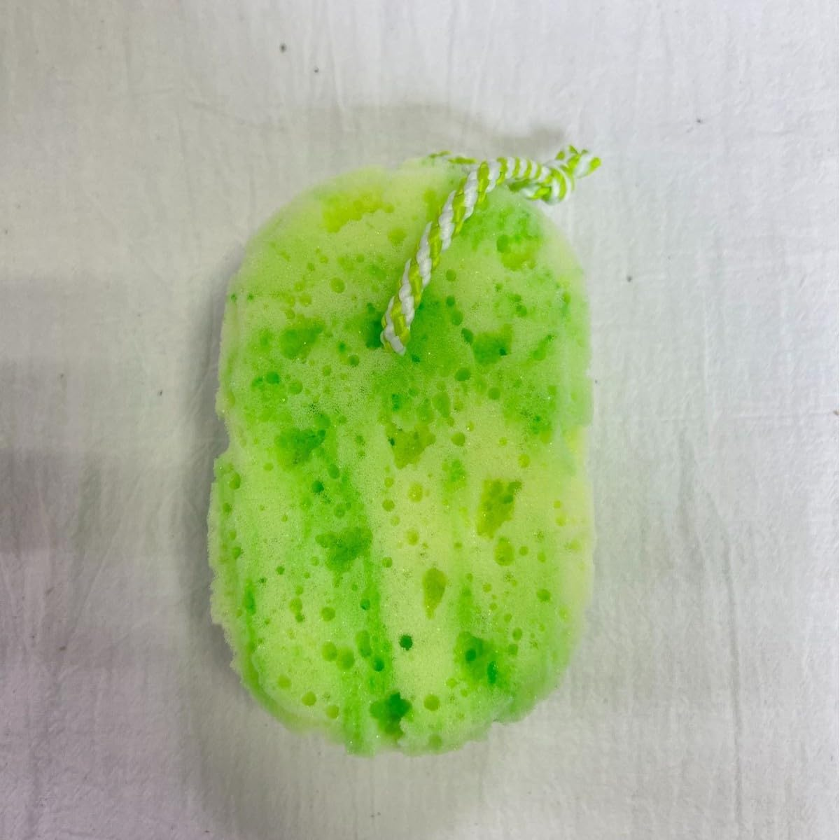 Bath Shower Sponge for Woman Man Relaxing Massage Body Exfoliating Sponge Deep Cleansing (Red+Yellow+Green, 3 PCS) image number 4