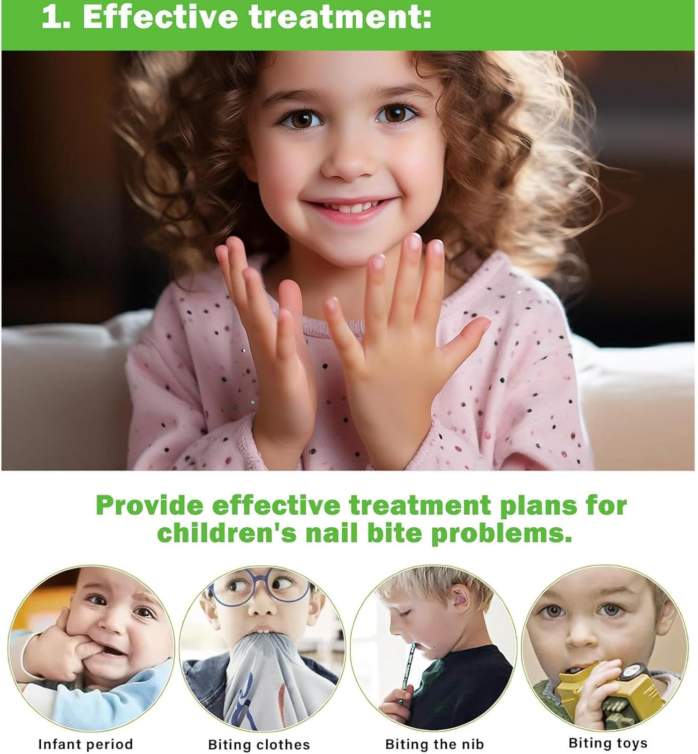 Meindin Nail Biting Prevention | Thumb Sucking Solution Nail Strengthener,Finger Sucking Guard Prevention, Long-Lasting Protection, Safe Forenhanced Nail Care image number 6