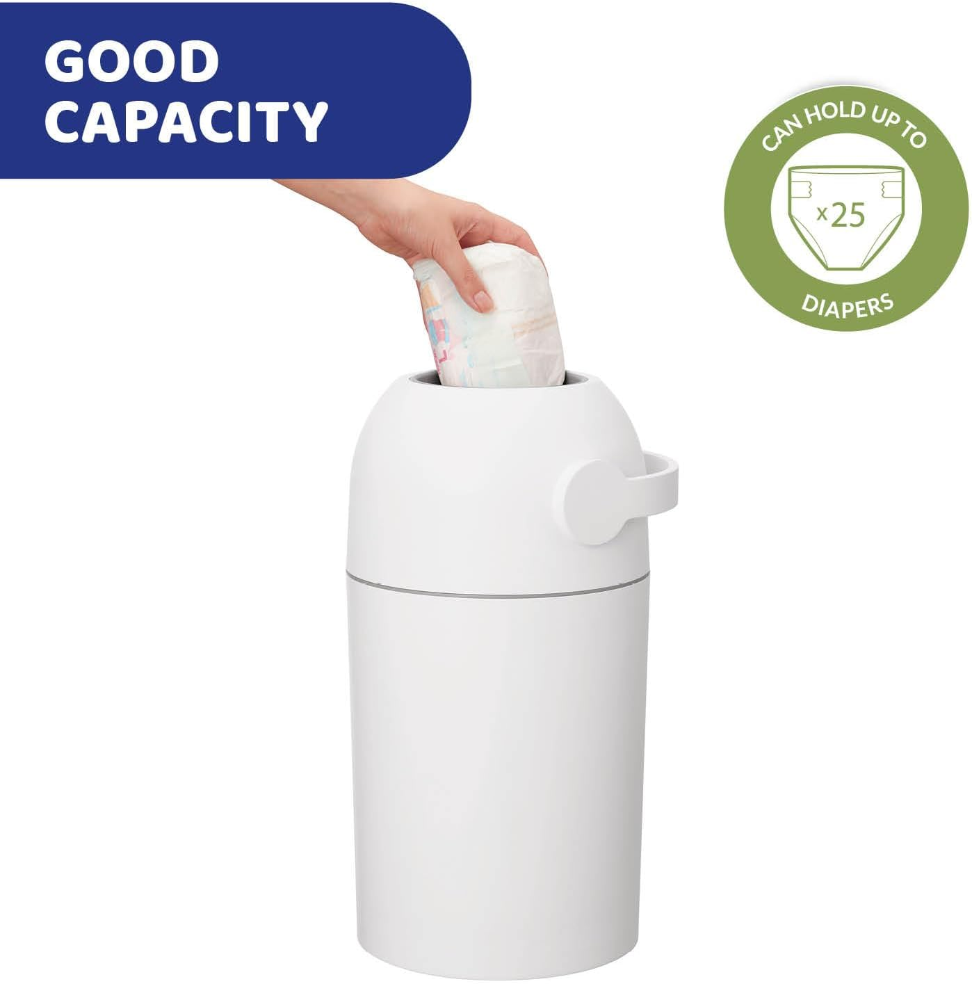 Chicco Nappy Bin Odour Proof System Use Conventional Bags image number 2