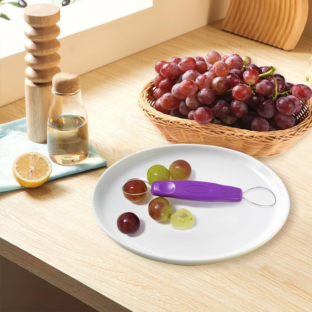 Multi-Function Fruit Kits Purple Grape Peeler Remover Portable Stainless Steel Grape Peeler Mini Kitchen Gadget Peeling Tool Fruit Accessory image number 6