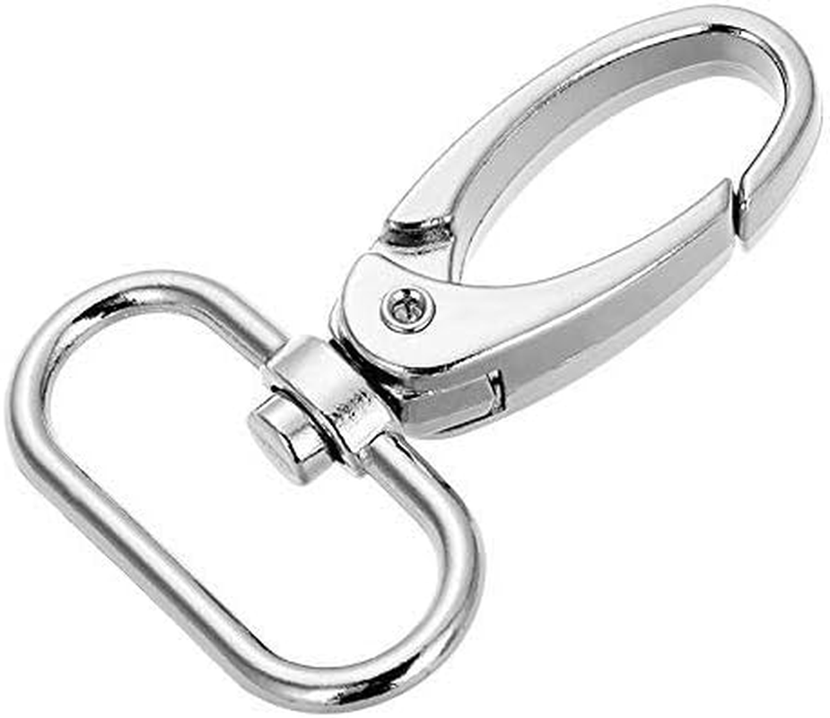 1-Inch Silver Curved Lobster Clasps Swivel Trigger Clips Snap (Pack of 20) - Antique Brass image number 3