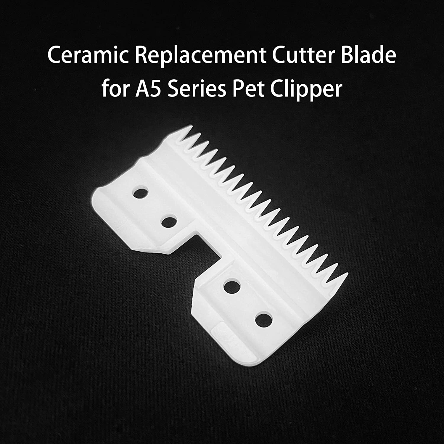 4Pcs Oster Fast Feed Clipper Ceramic Blade - Pet Dog Cat Grooming Clipper Replacement Blades, for A5 Trimmer Series, for Andis 18 Teeth Detachable Ceramic Blade Part, for Wahl KM2 KM5 KM10 image number 5
