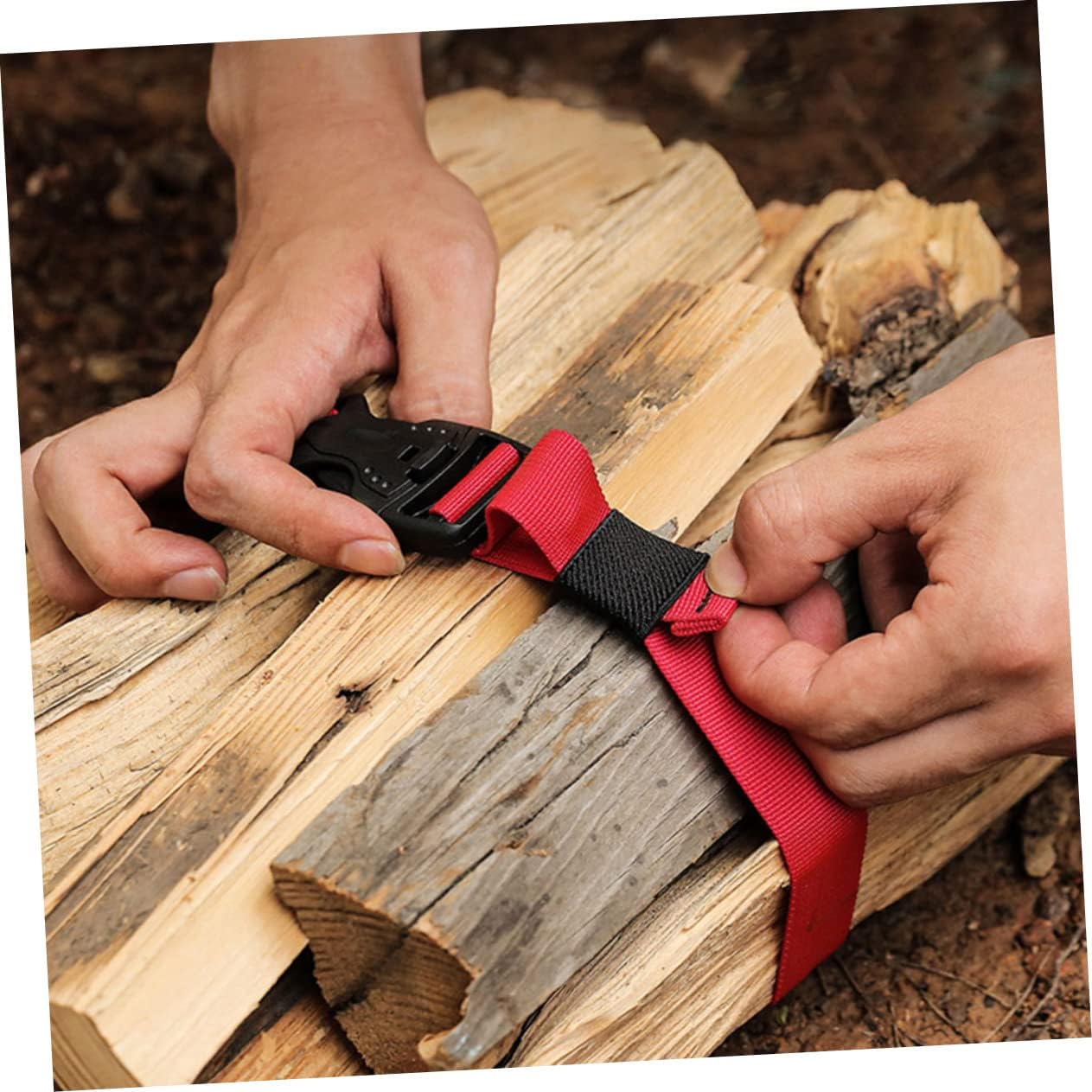 Ipetboom 2Pcs Nylon Camping Packing Strap Buckle Luggage Bundling Belts for Travel Tie down Quick Release Buckle for Outdoor Gear image number 2