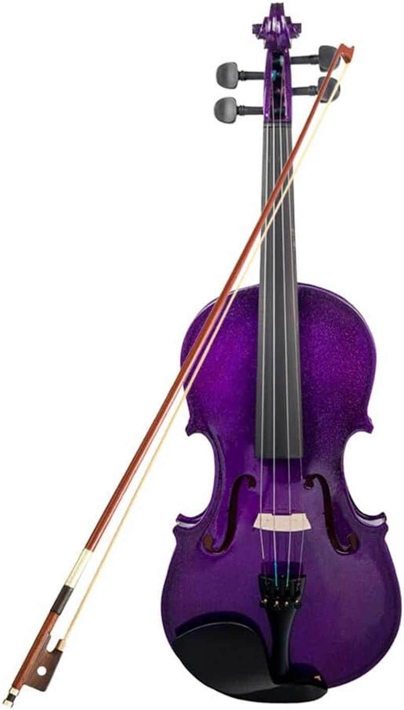 Tignapoo 4/4 Violin Spruce Wood Top Panel Basswood Back Side Panel with Gig Bag Brazilwood Bow for Beginner String Instrument image number 4