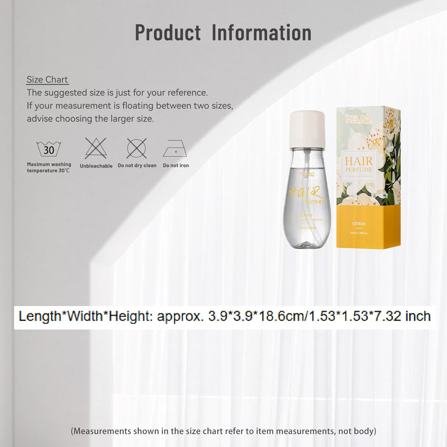 Loodgao Long Lasting Orange Blossom Rose Hair Perfume Mist 48 Hour Floral Scent Women Travel Friendly 2 Oz Aromatherapy Spray Orange One Size image number 3