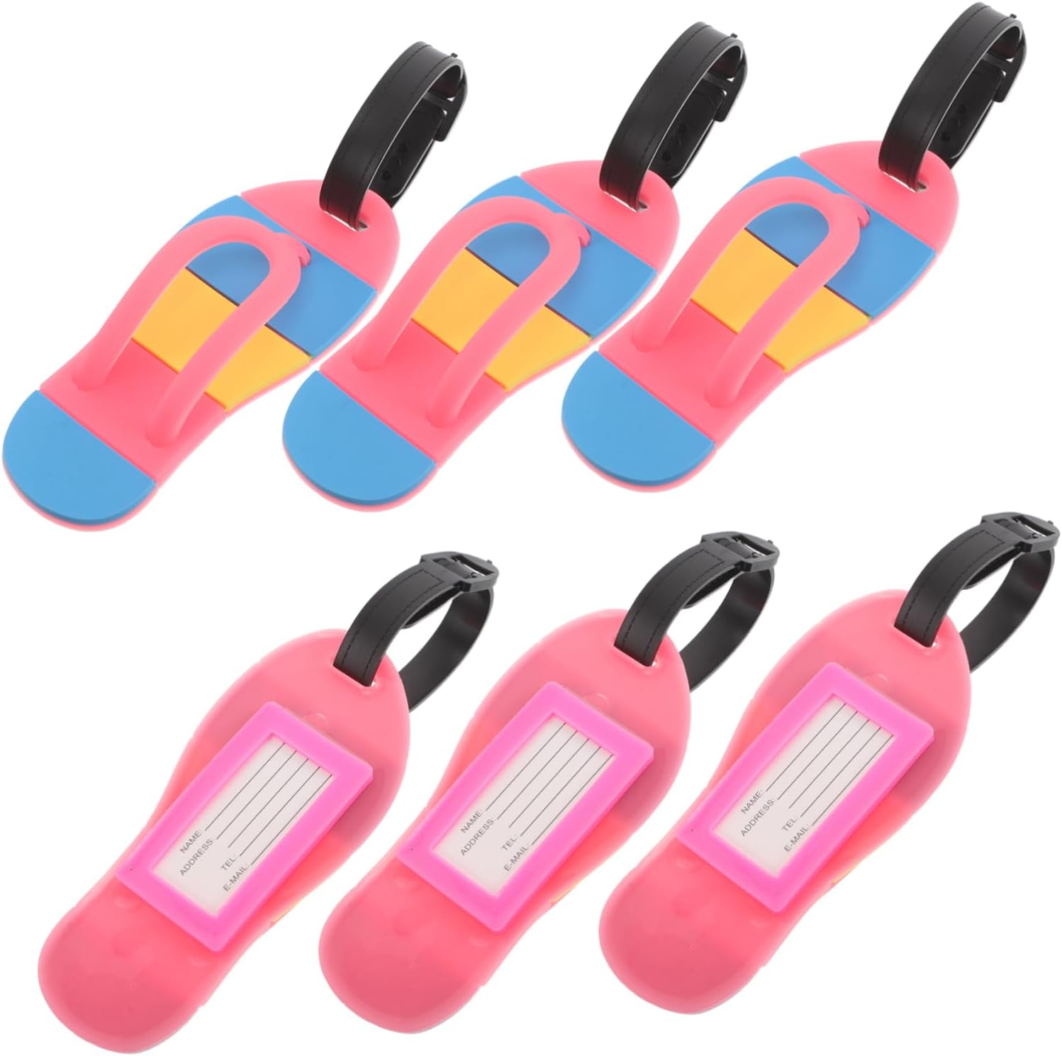 VANZACK 6Pcs Travel Name Tags for Luggage Cruise Tags Luggage for Suitcases Airplane Travel Essentials Creative for Bags image number 6