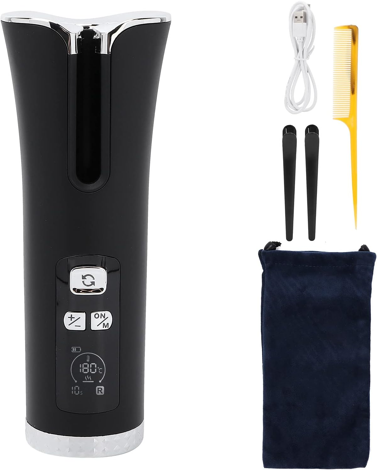 Cabelo Preto Port&aacute;til Ritter Inteligente Auto Curling Iron Haircut Estilo Beleza Iniciar Viagem image number 5