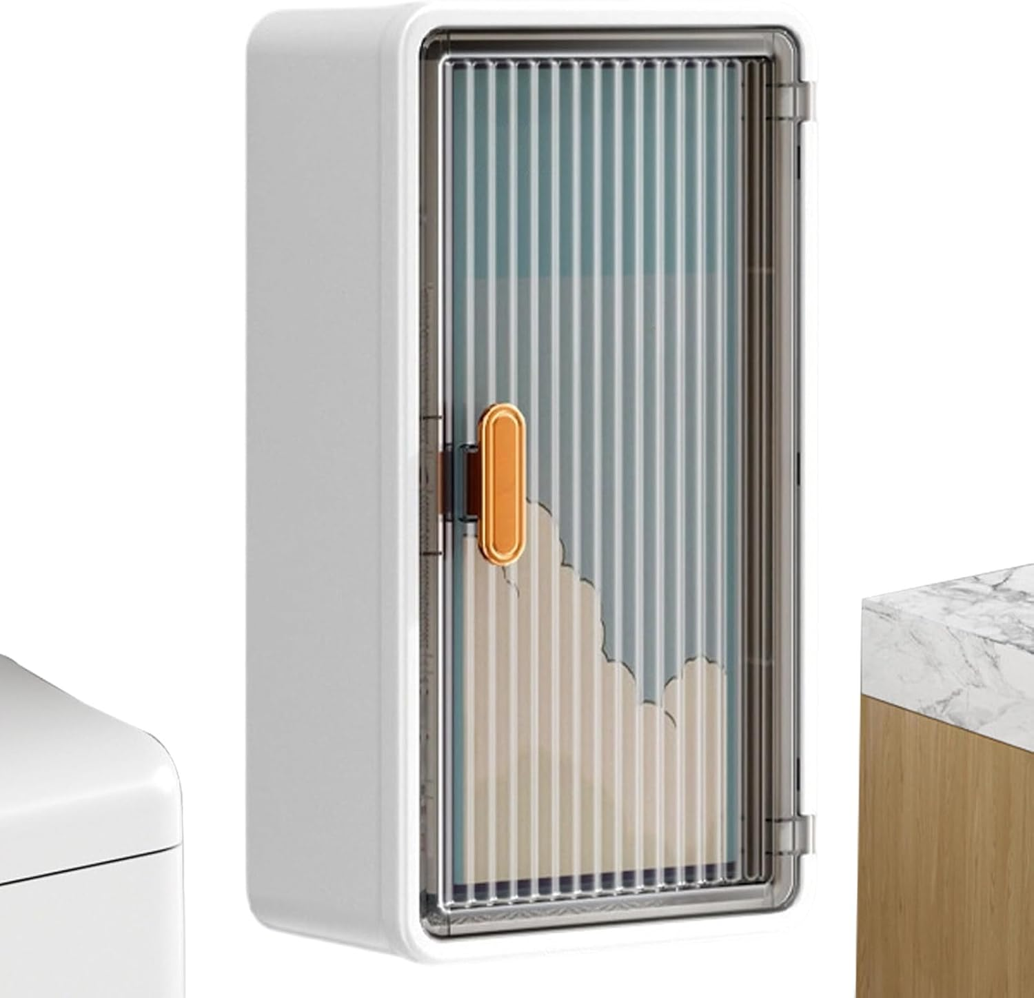 Tissue Holders for Bathrooms,Tissue Box Holder Cabinet Wall Mounted | Bathroom Accessories Storage Organizer for Shower Sponge Wet Wipes Toiletries Organization Kitchen Bedroom Apartment