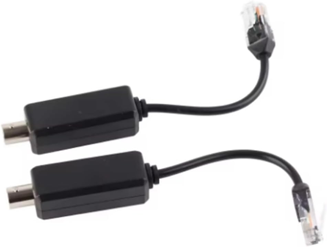 For IP NVR Camera Extender over Coax 1Pair 10/100Mbps 1CH Passive for IP Network Coaxial Transmitter Receiver Extender image number 1