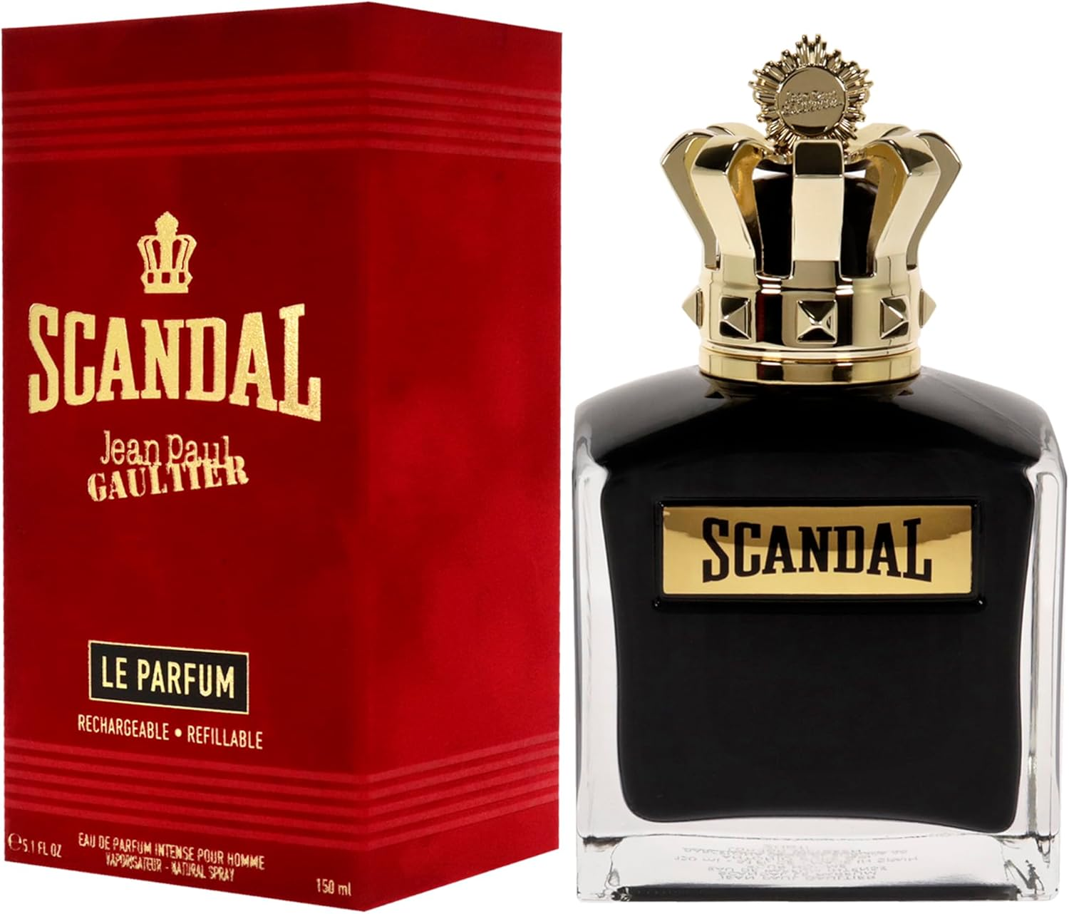 Jean Paul Gaultier Scandal Le Parfum for Men 5.1 Oz EDP Intense Spray (Refillable) image number 4