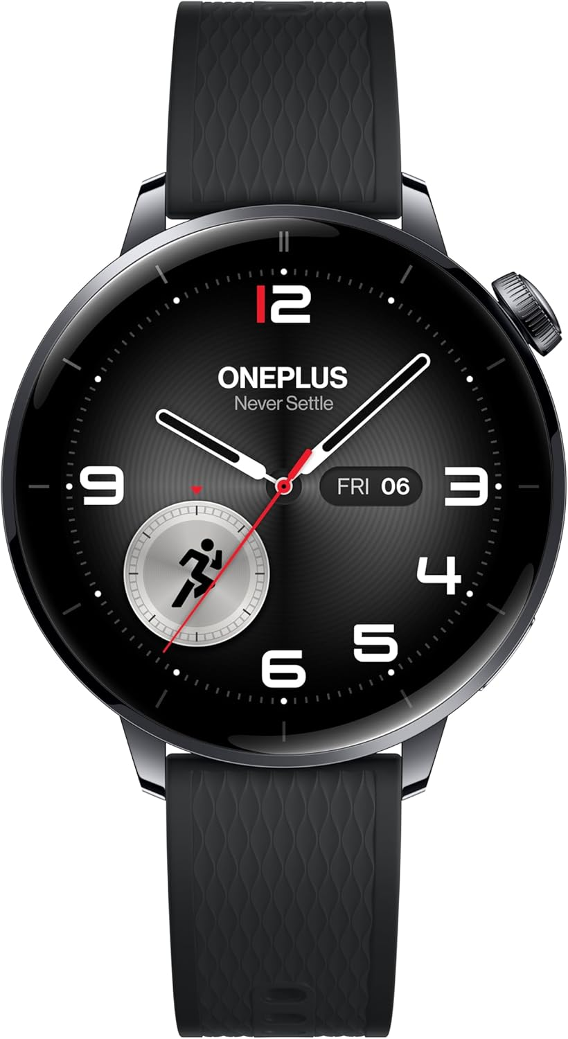 Oneplus Watch 3 43Mm Black Steel, Wearos, Black Steel, 32GB Storage, 60H Battery Life, Bluetooth, GPS Navigation, round Face, 1.32-Inch Display image number 2