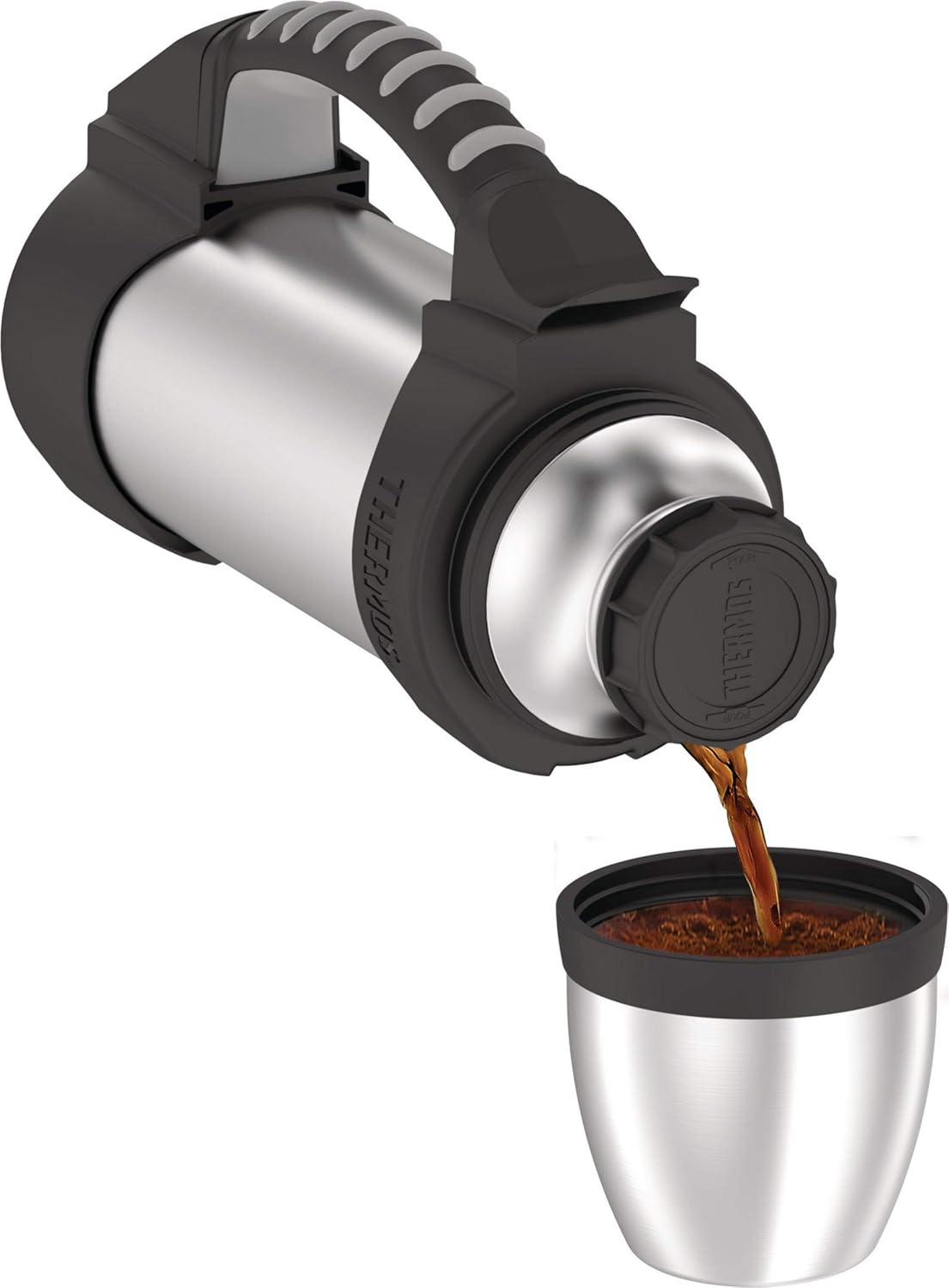 Thermos the Rock Vacuum Insulated Flask, 1L, Stainless Steel, 2510R image number 1