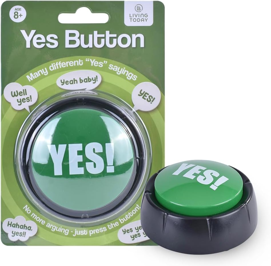 Living Today No Sound Button, Talking No Buzzer Buttons, Answer Buzzers Buttons for Game Show, Sound Button, Gag Gifts