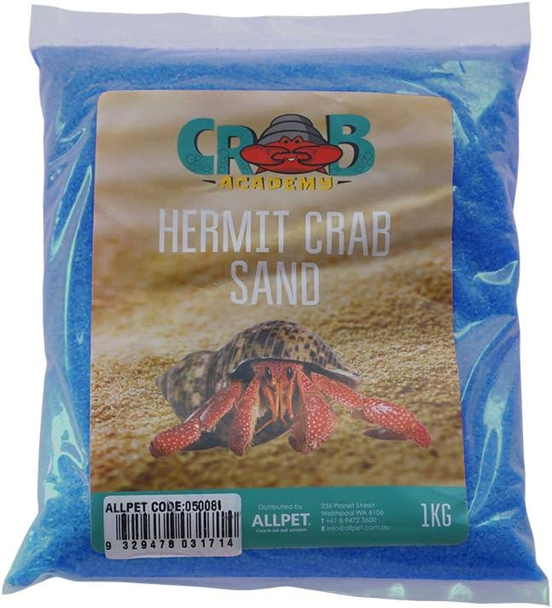 Crab Academy Hermit Crab Sand, Blue, 1Kg -