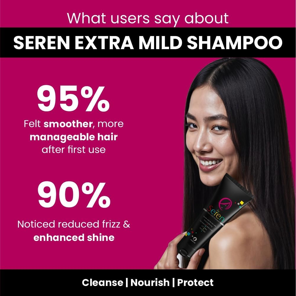 Seren Extra Mild Shampoo 200Ml Pack of Two image number 4