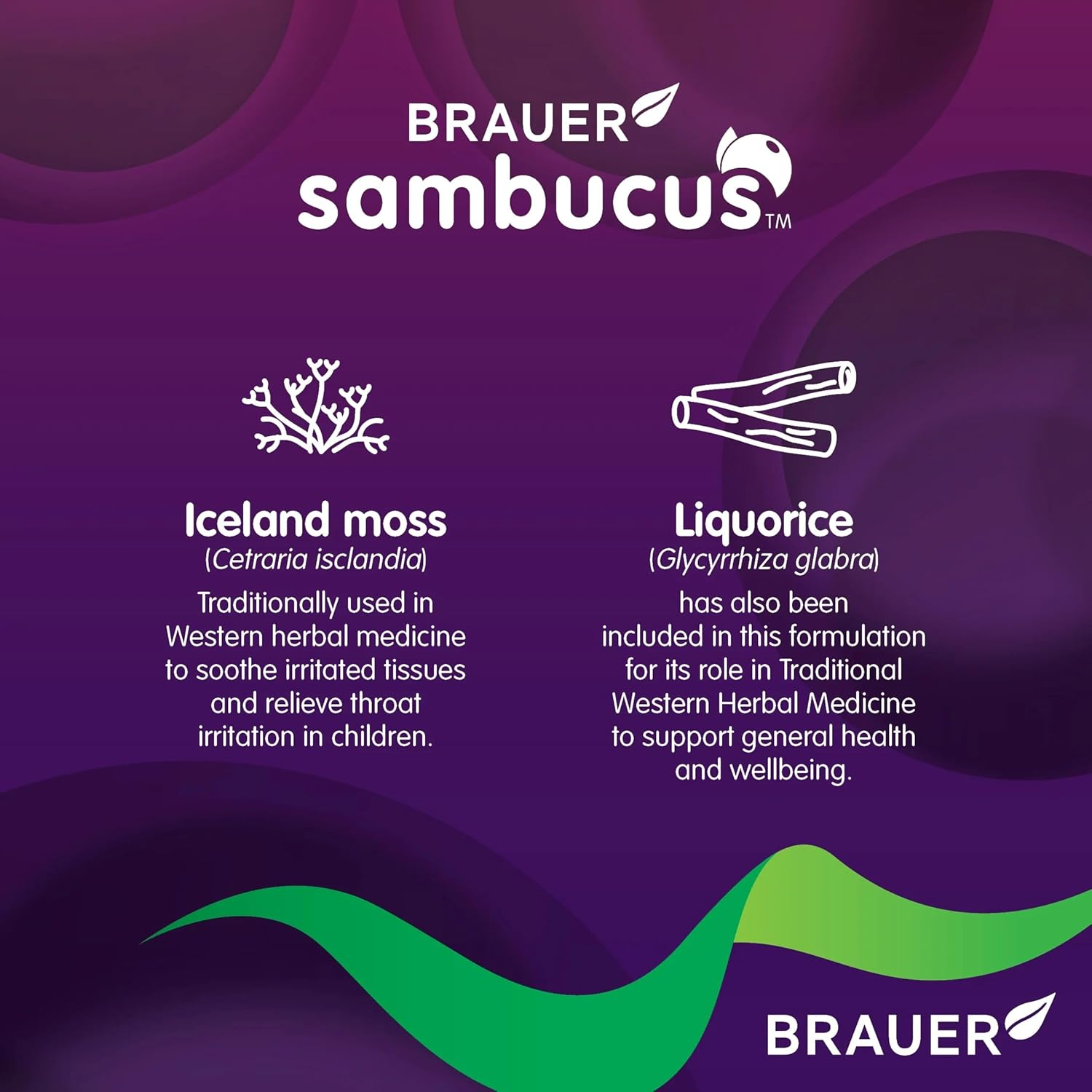 Sambucus by Brauer Health Kids Sore Throat Oral Spray, Strawberry Flavour, with Iceland Moss, Elderberry & Liquorice, Soothing Relief for Sore Throats & Cough, 50ML