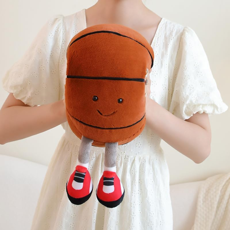 XIGUI 13 Inch Basketball Pillow Plush - Soft Sports Stuffed Animal for Boys and Girls - Room Decor Gift image number 5