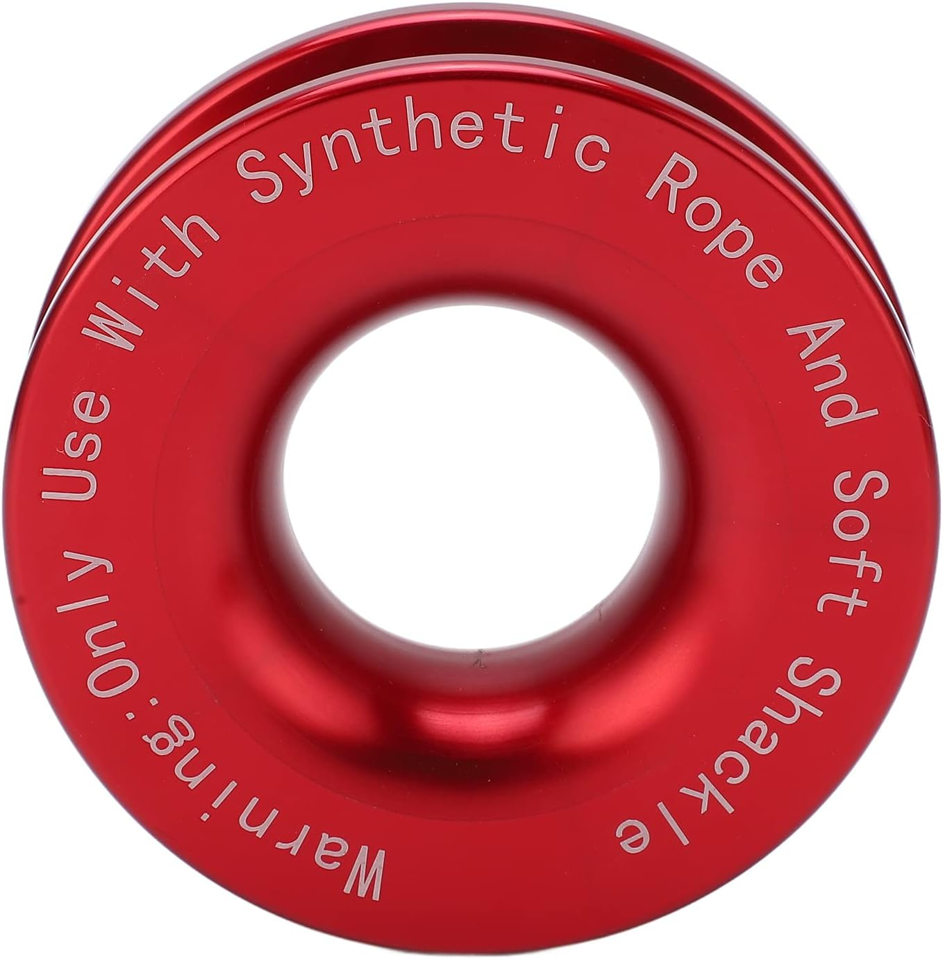 Soft Shackle Recovery Ring 41000 Pounds Quick and Safe Rest for 3/16" 1/4" 3/8" off Road Towing and Rescue Ropes (Red)