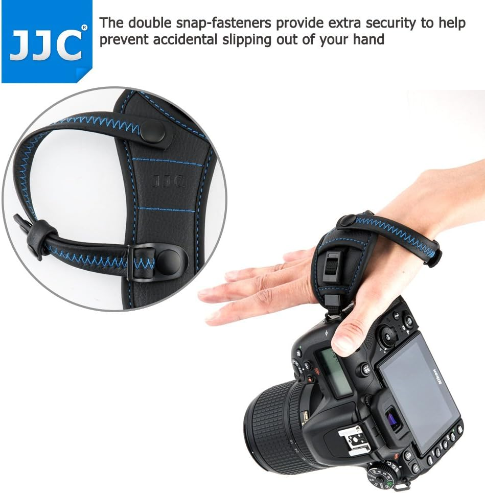 JJC L Size Mirrorless DSLP Camera Hand Strap Grip for Canon EOS R8 R10 R7 5D Mark IV III 7D 6D R5 Mark II 4000D 2000D 90D 80D Rebel T8I T7 T7I ZR Z50II Z5II Z F Z 30 D850 D780 D7500 D5600 P1100 P1000 image number 6