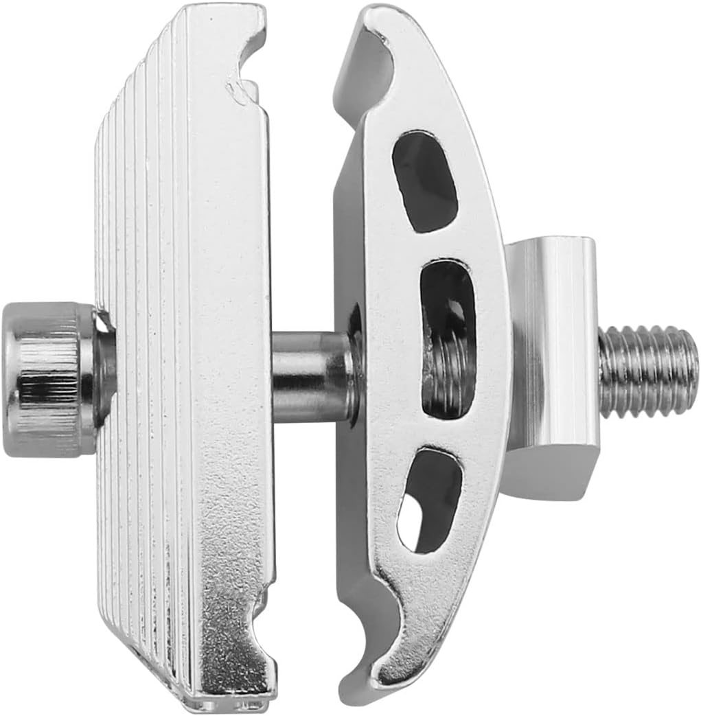 DGHAOP Bicycle Seatpost Head Saddle Pipe Head Silver Aluminium Alloy Bike Seatpost Clamps Head Saddle Pipe Screw Seat Tube Cycling Screw Seat Tube Post Single Rod Head Parts image number 2